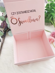 Naklejka na pudełko "Czy zostaniesz moją Świadkową?"