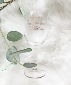 Kieliszek do wina - dowolny napis!